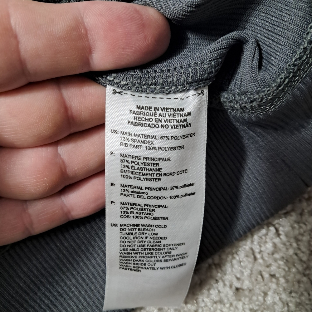 Adidas Mens Medium Gray Zip Up Sweater - Picture 9 of 14